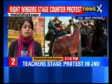 India Vs Afzal League: ABVP back protest at JNU campus