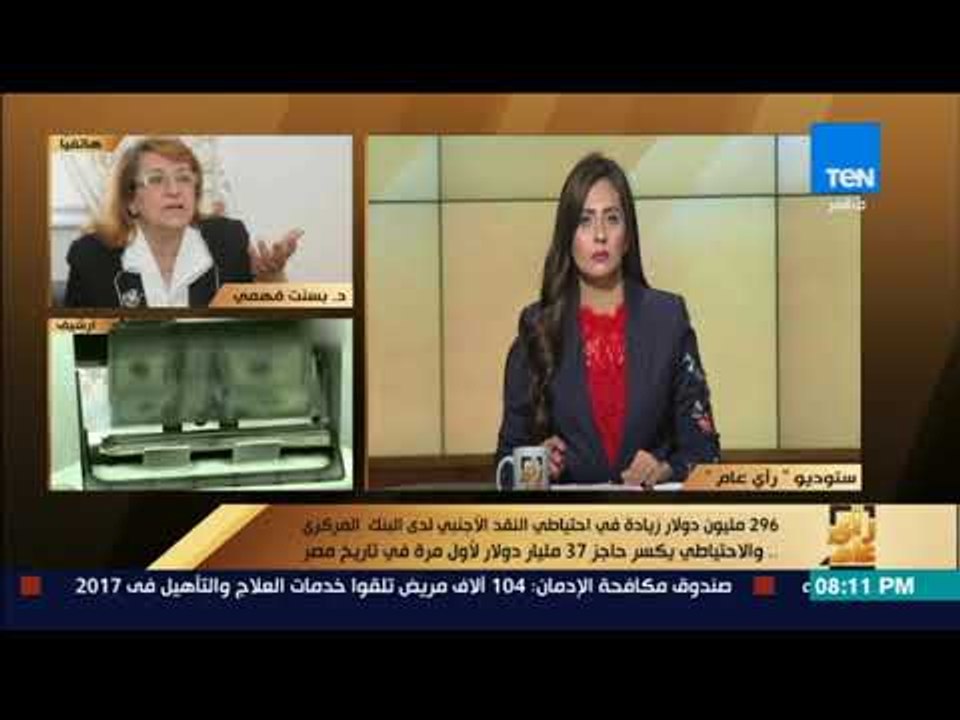 رأى عام - د. بسنت فهمي:  الاحتياطي النقدى الأجنبى لدى البنك المركزى هو الأعلى فى تاريخه