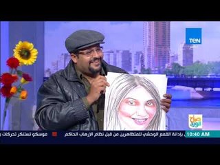 صباح الورد | رسام أوبر يرسم مها وسمر بشكل كاريكاتيري