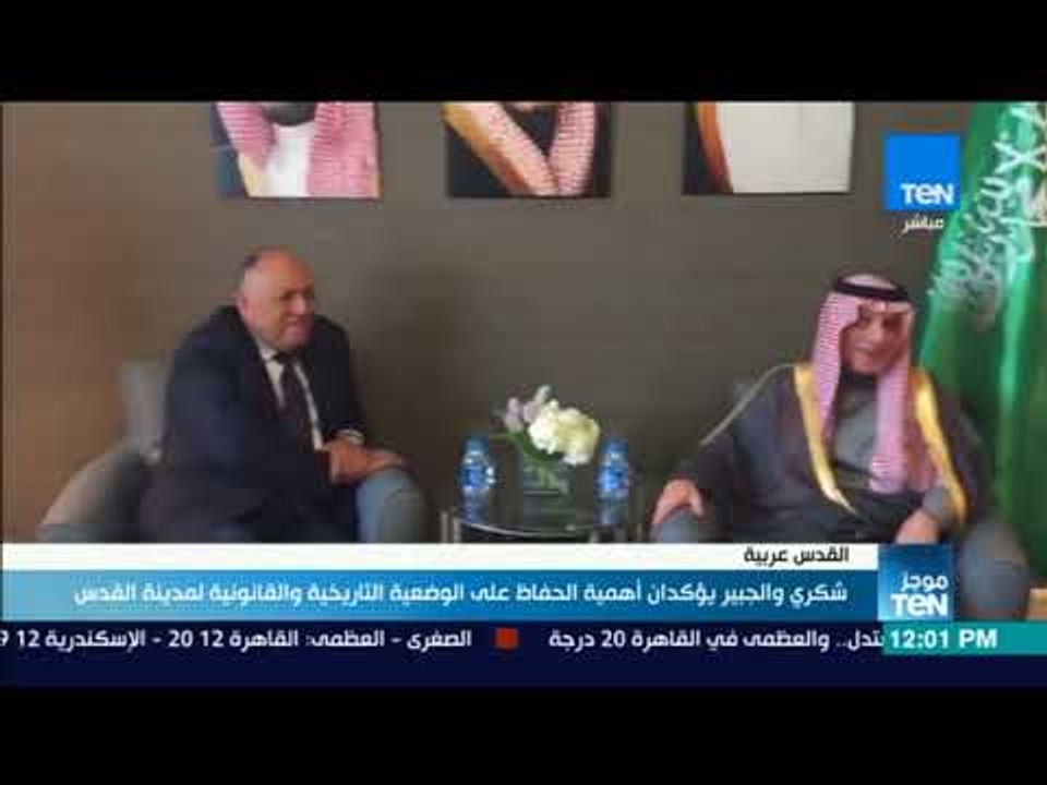 موجزTeN | شكري والجبير يؤكدان أهمية الحفاظ على الوضعية التاريخية والقانونية لمدينة القدس