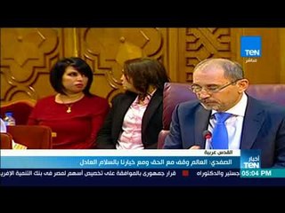 أخبار TeN - الصفدي: العالم وقف مع الحق ومع خيارنا بالسلام العادل