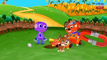 Blaze et les Monster Machines en Francais | The Wheels On The Bus | Dessin Animé Pour Enfant