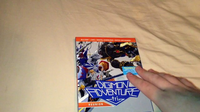 Digimon Adventure Tri: Reunion (Film 1) Blu-Ray/DVD/Digital HD Unboxing