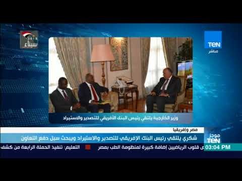 موجزTeN - شكري يلتقي رئيس البنك الإفريقي للتصدير والاستيراد ويبحث سبل دفع التعاون