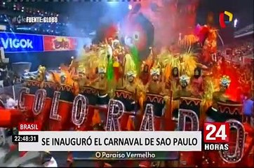 Brasil: se inauguró carnaval de Sao Paulo