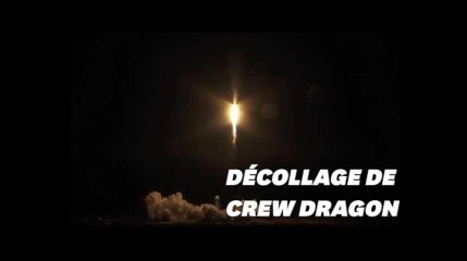 Les images du décollage de SpaceX avec la capsule Crew Dragon