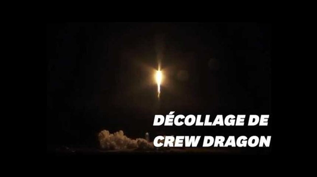Les images du décollage de SpaceX avec la capsule Crew Dragon