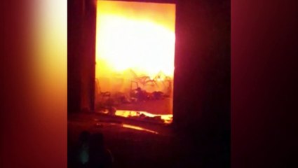 Novas imagens mostram destruição em um dos barracões da Cootacar