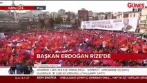 Başkan Erdoğan Rize mitinginde seçim şarkısı söyledi