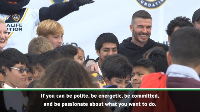 David Beckham unveils soccer field in LA