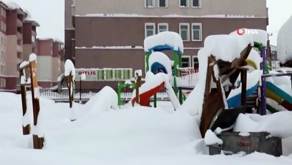 Bitlis'te Tek Katlı Evler Kara Gömüldü