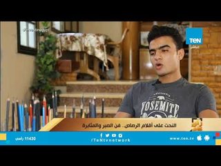 النحت على أقلام الرصاص.. فن الصبر  والمثابرة