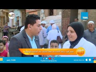 صباح الورد يرافق الأطباء في مهمة الكشف على الماشية بالقليوبية