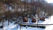 Batı Karadeniz'in yaylalarında kış manzarası - Drone görüntüleri - DÜZCE