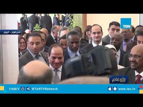 جولة الرئيس المصري ونظيره السوداني في المعرض المصري للأدوية والمستلزمات الطبية بالسودان
