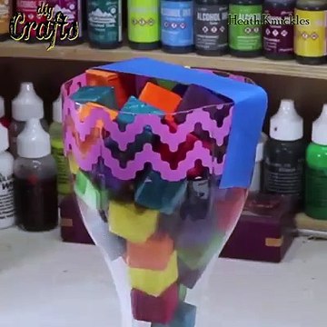 Wood turning a resin and coloured wooden goblet