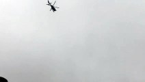 Gilets jaunes : l'hélicoptère de la gendarmerie survole la ville de Bar-le-Duc