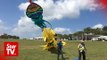 Visitors and enthusiasts gather at the 24th Pasir Gudang World Kite Festival