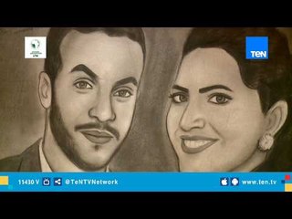 عم مصطفى رسام البورتريه.. رسام بدرجة محترف