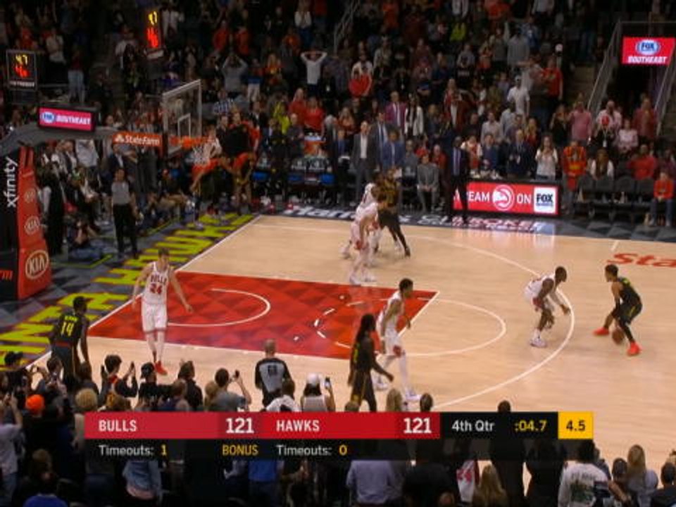 كرة سلة: ان بي آي: قصّة اليوم: شيكاغو بولز يفوز على أتلانتا هوكس بعد مواجهة كلاسيكية ناريّة