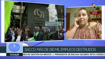Sacco: Macri tocó temas irrelevantes frente a la magnitud de la crisis