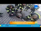 الشرطة الألمانية تنقذ فأرًا كبير الحجم بعد بلاغ بتعلقة في فتحة بالوعة