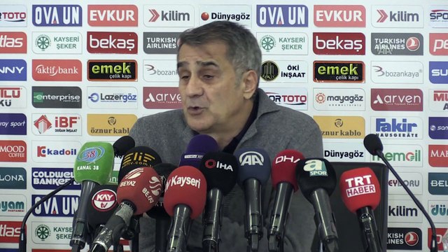 Kayserispor-Beşiktaş maçının ardından - Şenol Güneş - KAYSERİ