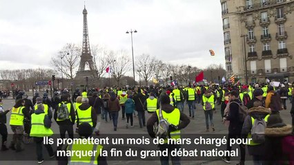 Acte 16: Les "gilets jaunes" manifestent à Paris