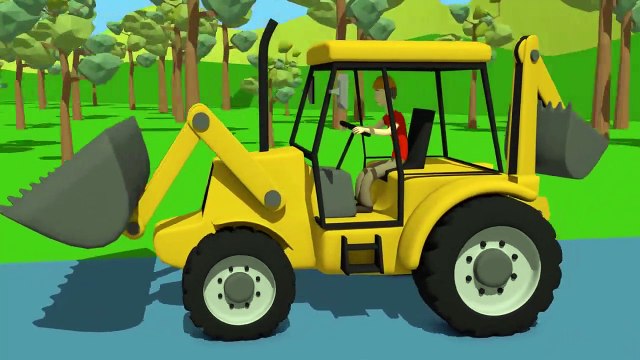 Machines de Construction Pour Bébé | Excavatrice Rue Véhicules | Bajki Koparki dla Dzieci