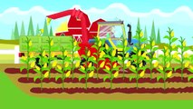 Un Coloré Tracteur coupes de maïs à pop - corn- Vidéo pour les Enfants & Bébés | Animacje Traktory