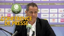 Conférence de presse Grenoble Foot 38 - Red Star  FC (2-0) : Philippe  HINSCHBERGER (GF38) - Faruk HADZIBEGIC (RED) - 2018/2019
