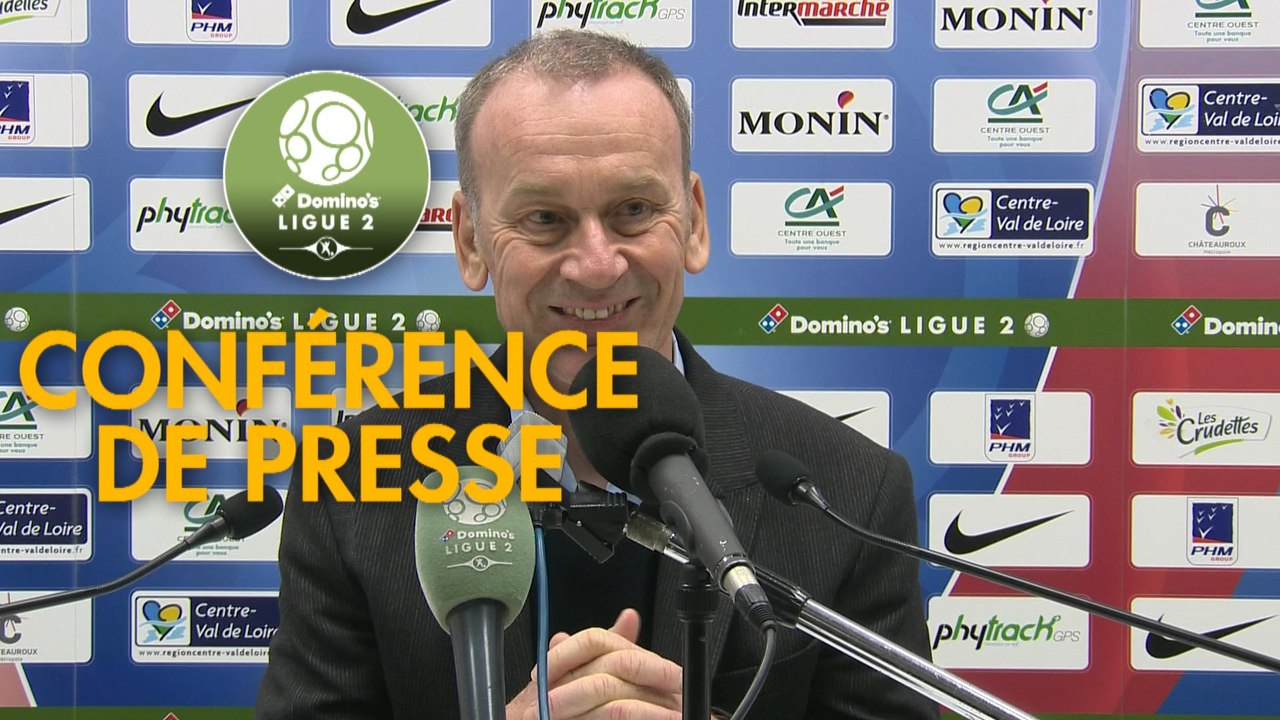 Conférence de presse Châteauroux - Stade Brestois 29 (2-2) : Nicolas USAI (LBC) - Jean-Marc FURLAN (BREST) - 2018/2019