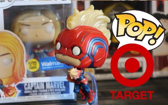 CAPTAIN MARVEL MOVIE FUNKO POP TARGET EXCLUSIVE GLOW IN THE DARK DETAILED LOOK TARGETCON