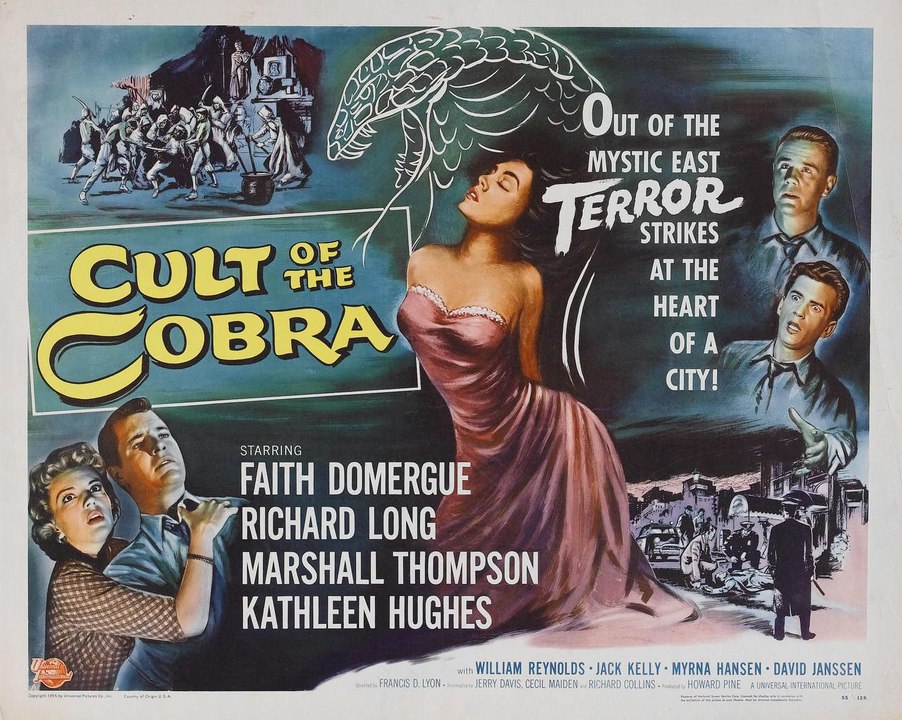 Cult of the Cobra Movie (1955) Faith Domergue, Richard Long,   Marshall Thompson  , Kathleen Hughes, William Reynolds