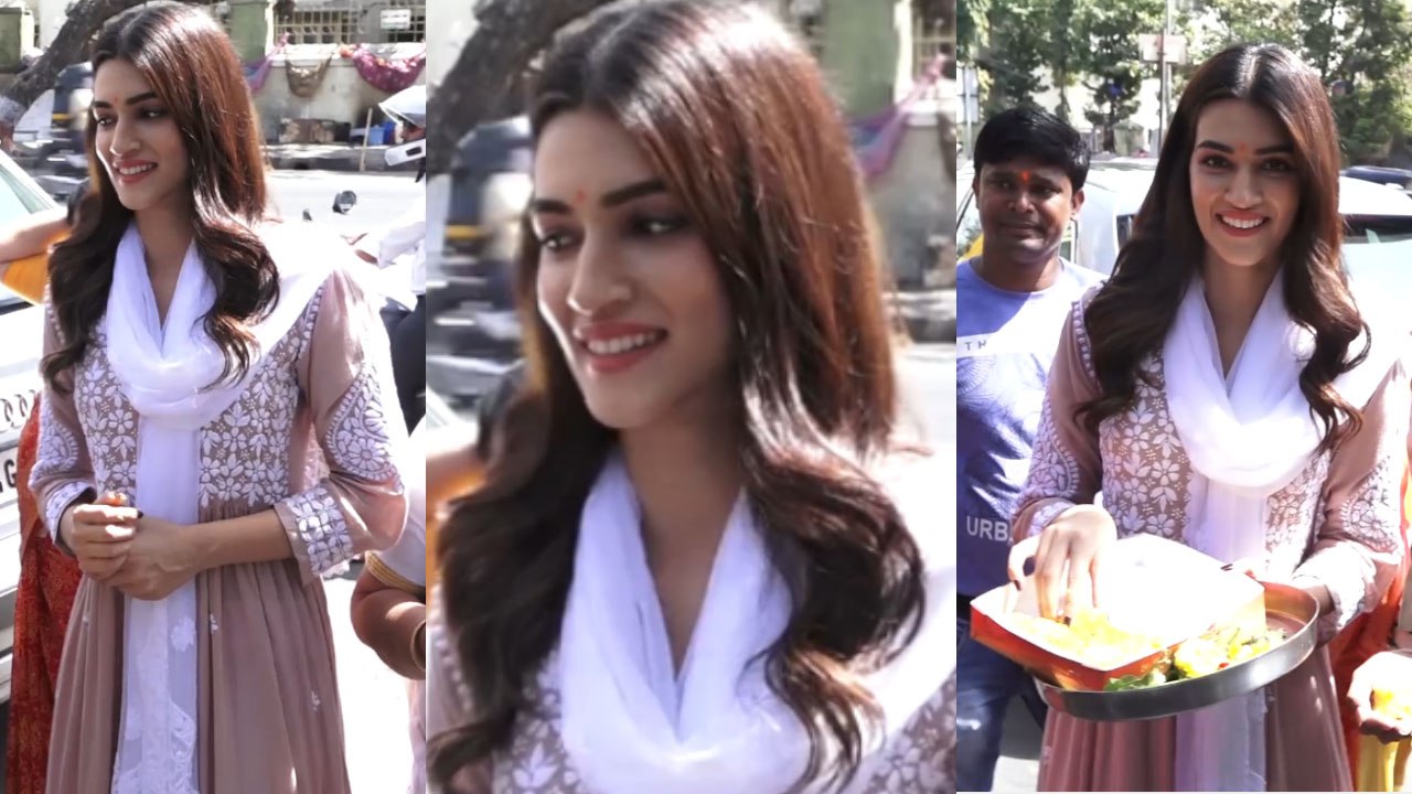 Kriti Sanon Visits Siddhivinayak Temple To Seek Blessings For Luka Chuppi: Watch Video | FilmiBeat