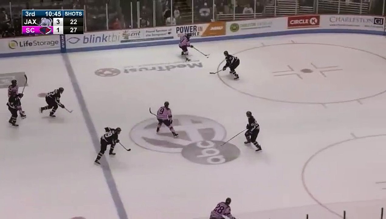 ECHL Jacksonville Icemen 3 at South Carolina Stingrays 1