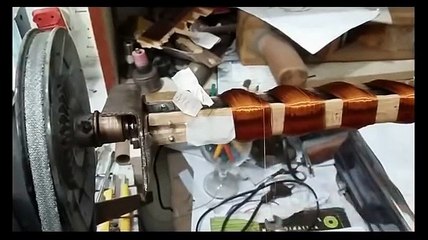 Como rebobinar motor de ventilador de mesa video 2