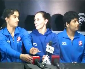 PWL 3 Day 5: UP Dangal team addressing media after the victory over Mumbai Marathi