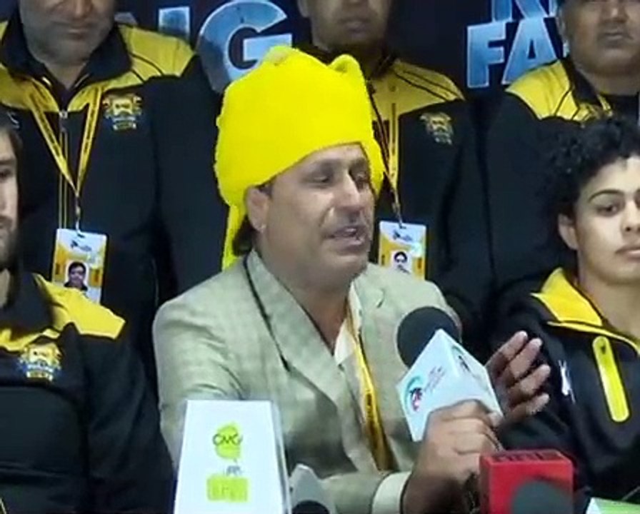 PWL 3 Day 8: Punjab Royals Wrestlers briefing the Media after victory against Haryana