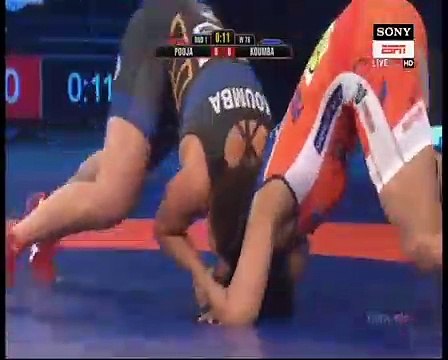 PWL 3 Day 8: Pooja VS Koumba Larroque Pro Wrestling League at season 3 _Highlights