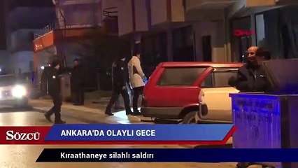 Ankara’da gece yarısı kıraathaneye silahlı saldırı