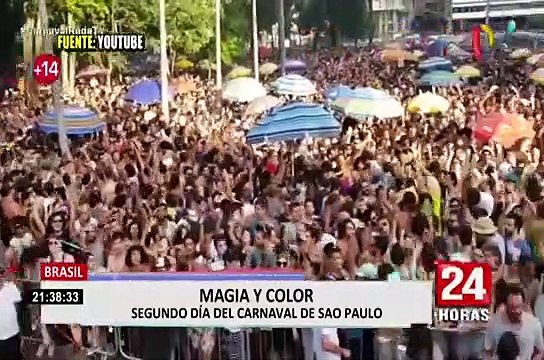 Brasil: magia y color en segundo día del carnaval de Sao Paulo