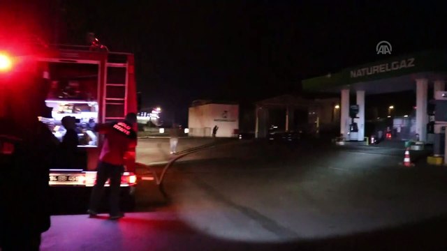 Doğal gaz dolum tesisinde yangın - BOLU