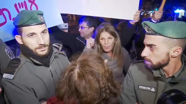 Kundgebungen für und gegen Israels Ministerpräsident Netanjahu