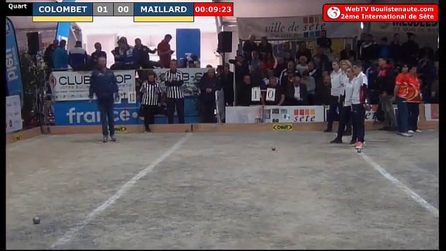 Sète, National féminin à pétanque 2019 : Quart COLOMBET vs MAILLARD