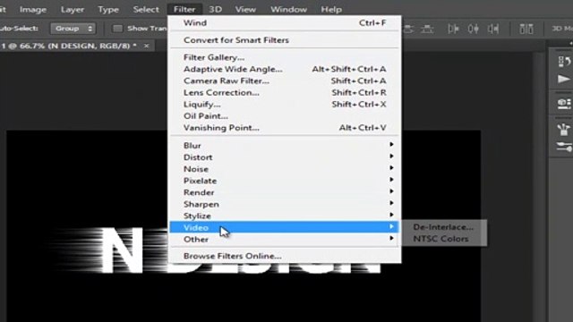 Photoshop Tutorial'' Fire Text Effect