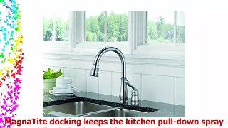Delta 978ARWEDST Leland Single Handle PullDown Kitchen Faucet Arctic Stainless