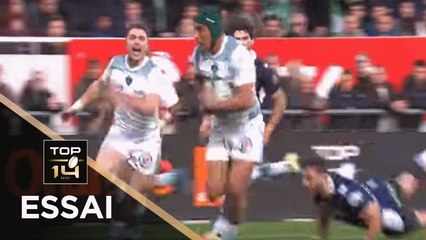 TOP 14 - Essai Benson STANLEY (SP) - Pau - Agen - J18 - Saison 2018/2019