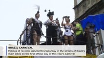 Millions of Brazilians dance in the streets on 1st day of Carnival