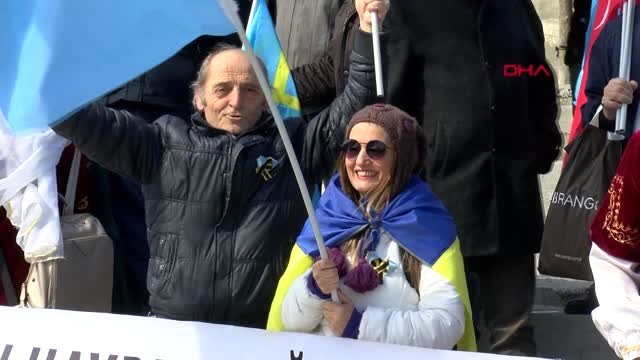 Kırım Türklerinden Rusya Protestosu